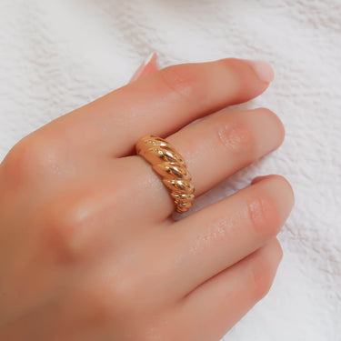 Gold Twisted Ring